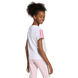 adidas Essentials T-Shirt Mädchen JY4973 - white/pink fusion 140