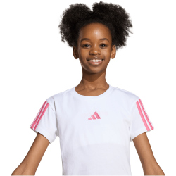 adidas Essentials T-Shirt Mädchen JY4973 - white/pink fusion 140