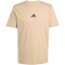 adidas Essentials Small Logo Single Jersey T-Shirt Herren JX5657 - warm sandstone/black XL