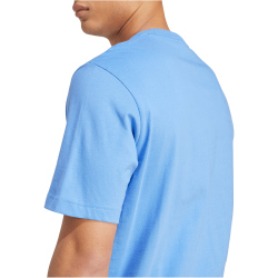 adidas Essentials Small Logo Single Jersey T-Shirt Herren JX5654 - blue fusion/white XL