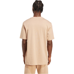 adidas Essentials Linear Single Jersey T-Shirt Herren JX5709 - warm sandstone/black S
