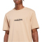 adidas Essentials Linear Single Jersey T-Shirt Herren JX5709 - warm sandstone/black S