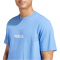 adidas Essentials Linear Single Jersey T-Shirt Herren JX5708 - blue fusion/white L
