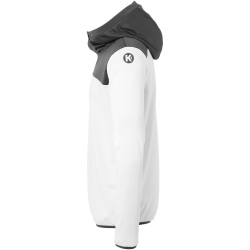 Kempa Emotion 2.0 1/4-Zip Hoodie wei&szlig;/anthrazit S