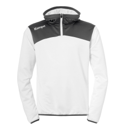 Kempa Emotion 2.0 1/4-Zip Hoodie wei&szlig;/anthrazit XL
