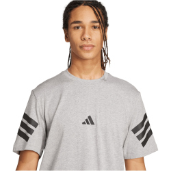 adidas Future Icons 3-Streifen T-Shirt Herren JW4785 - medium grey heather XL