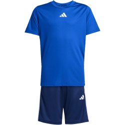 adidas Train Essentials 3-Streifen T-Shirt + Shorts Set...