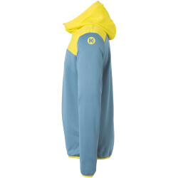 Kempa Emotion 2.0 1/4-Zip Hoodie dove blau/limonengelb S