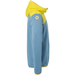Kempa Emotion 2.0 1/4-Zip Hoodie dove blau/limonengelb S
