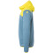 Kempa Emotion 2.0 1/4-Zip Hoodie dove blau/limonengelb S