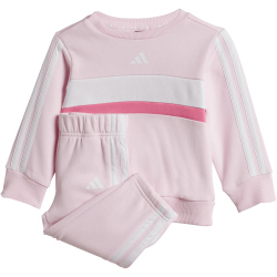 adidas Seasonal Essentials Tiberio 3-Streifen Baby-Jogginganzug JN2234 - clear pink/pink fusion/white 62