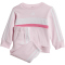 adidas Seasonal Essentials Tiberio 3-Streifen Baby-Jogginganzug JN2234 - clear pink/pink fusion/white 68