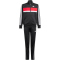 adidas Seasonal Essentials Tiberio 3-Streifen Tricot Trainingsanzug Kinder JC7519 - black/white/pure ruby 128