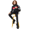 adidas Seasonal Essentials Tiberio 3-Streifen Tricot Trainingsanzug Kinder JC7519 - black/white/pure ruby 164