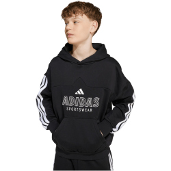 adidas House of Tiro Hoodie Kinder JW5083 - black/white 140