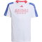adidas House of Tiro T-Shirt Kinder JW7418 - white/semi lucid blue/pure ruby 128