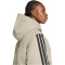 adidas Essentials Climawarm 3-Streifen Winterjacke mit Kapuze JM4041 - silver pebble S