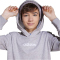 adidas Essentials Hoodie Kinder JN2432 - medium grey heather/white 176