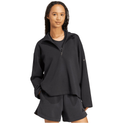 adidas Soft Lux 1/4-Zip Sweatshirt Damen JM1659 - black M