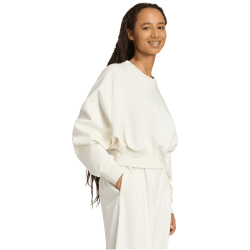 adidas Soft Lux Loose Sweatshirt Damen JV9893 - off white XS