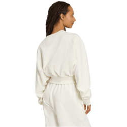 adidas Soft Lux Loose Sweatshirt Damen JV9893 - off white XS