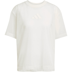 adidas Soft Lux Mesh T-Shirt Damen JV9872 - off white XXS
