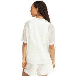 adidas Soft Lux Mesh T-Shirt Damen JV9872 - off white XXS