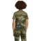 adidas Seasonal Essentials Camo Cotton T-Shirt Kinder JW2450 - olive strata/black 152