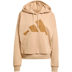 adidas Essentials Big Logo French Terry Loose Hoodie Damen JV5722 - warm sandstone/brown desert M