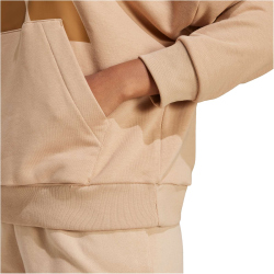 adidas Essentials Big Logo French Terry Loose Hoodie Damen JV5722 - warm sandstone/brown desert M