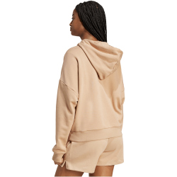 adidas Essentials Big Logo French Terry Loose Hoodie Damen JV5722 - warm sandstone/brown desert M