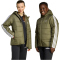 adidas Essentials 3-Streifen Padded Winterjacke Kinder JL7405 - olive strata/white 164