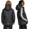 adidas Essentials 3-Streifen Padded Winterjacke Kinder JL7402 - black/white 164