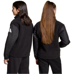 adidas Sherpa Outdoorjacke Kinder JL7400 - black/white 176