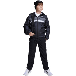 adidas Tiberio Windbreaker Kinder JL7397 - black/grey...