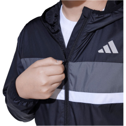 adidas Tiberio Windbreaker Kinder JL7397 - black/grey...
