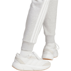 adidas Essentials 3-Streifen Fleece Slim Jogginghose Damen JX2546 - light grey heather/white L