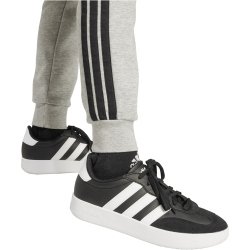 adidas Essentials 3-Streifen Fleece Slim Jogginghose Damen JX2545 - medium grey heather/black XS