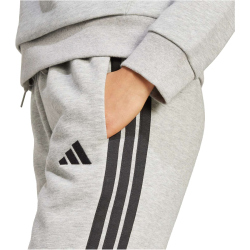 adidas Essentials 3-Streifen Fleece Slim Jogginghose Damen JX2545 - medium grey heather/black XS