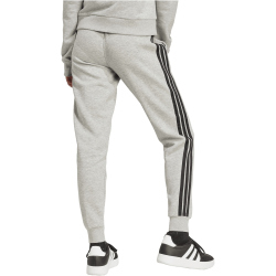 adidas Essentials 3-Streifen Fleece Slim Jogginghose Damen JX2545 - medium grey heather/black XS