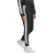 adidas Essentials 3-Streifen Fleece Slim Jogginghose Damen JX2543 - black/white S