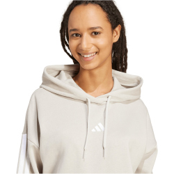 adidas Essentials 3-Streifen Fleece Hoodie Damen JX2542 - wonder alumina/white XS