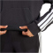 adidas Essentials 3-Streifen Fleece Hoodie Damen JX2538 - black/white M
