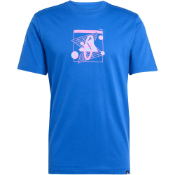 adidas Retro Futurism Graphic T-Shirt JM6396 - team royal blue XL