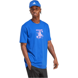 adidas Retro Futurism Graphic T-Shirt JM6396 - team royal blue XL