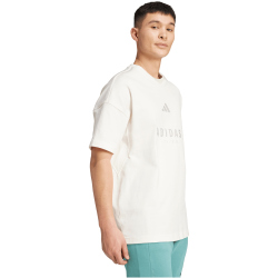 adidas All SZN Embroidered Graphics T-Shirt JL6552 - off white XS
