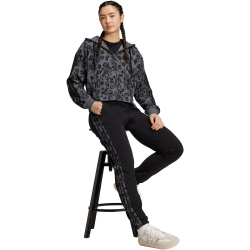 adidas Animal Print 3-Streifen French Terry Sweatjacke Damen JM1859 - multicolor/grey five L