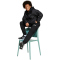 adidas Essentials leicht gefütterte Winterjacke Kinder JL7444 - black/reflective silver 140