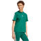 adidas Essentials 3-Streifen Baumwoll T-Shirt Damen KB7661 - collegiate green/white M