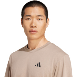 adidas Train Essentials Feelready Trainingsshirt Herren JW7438 - chalky brown/black M